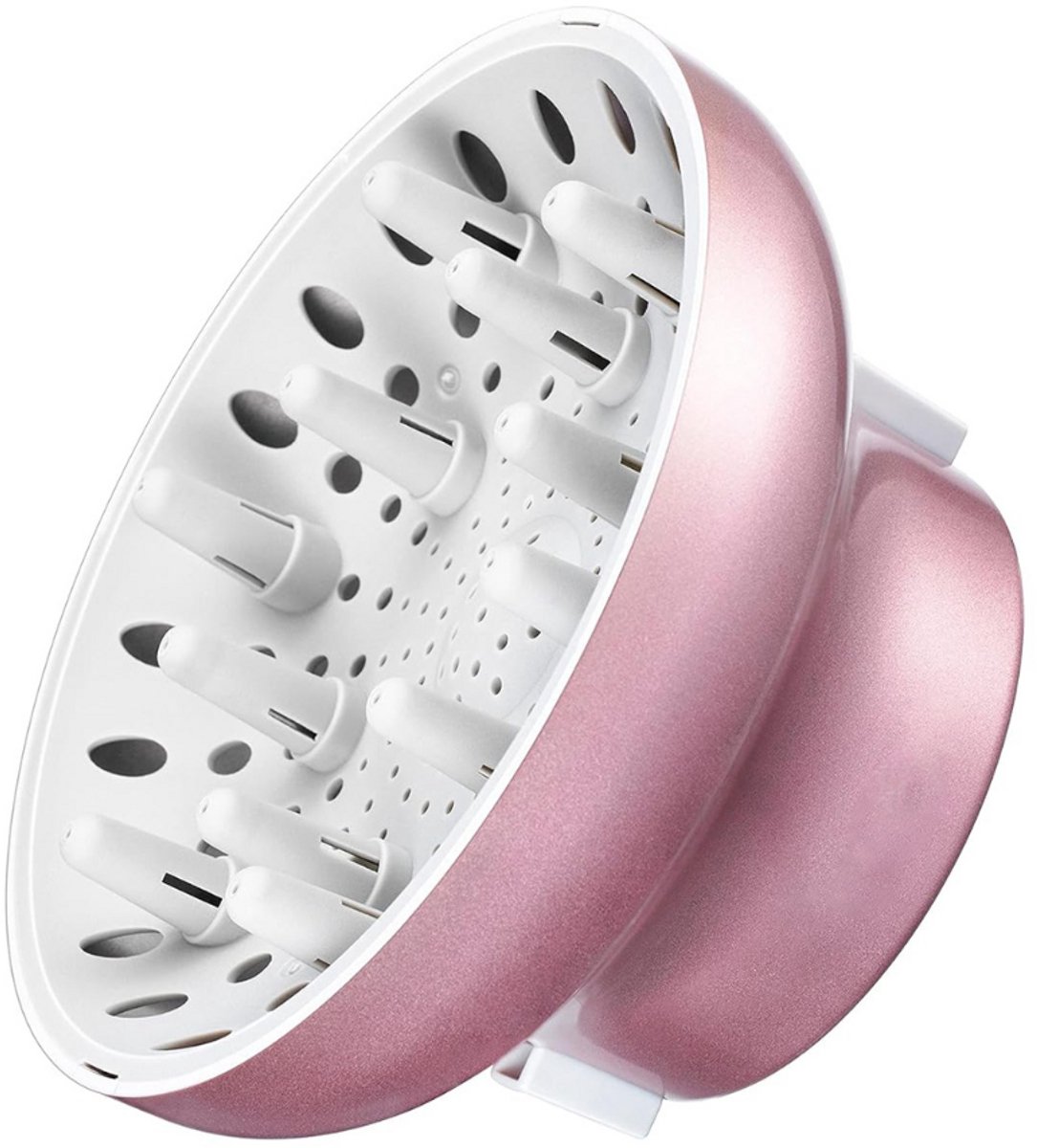 DailySupplies® Diffuser Opzetstuk - Krulborstel voor Fohn Universeel - Multistyler - Rozegoud