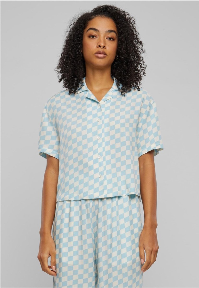 Urban Classics Viscose Resort Blouse XS Blauw