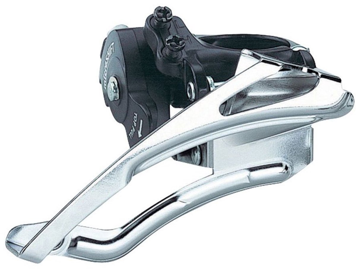 Microshift Dual Pull Voorderailleur Zilver 3 x 9s