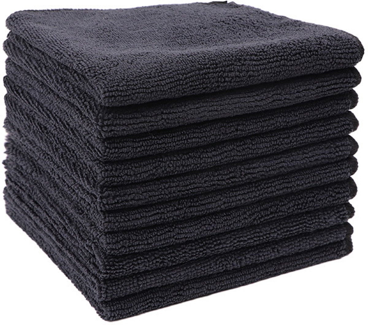 Multifunctionele microvezeldoeken - Gemaakt van microvezel - 30 x 30 cm - 7-pack - zwart