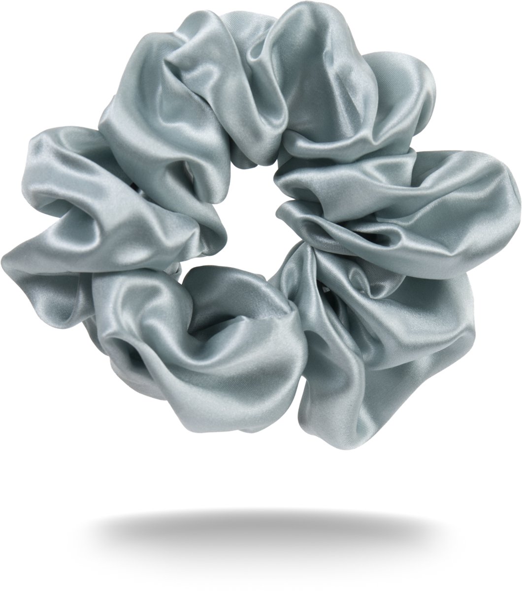 Scrunchie van 100% moerbeizijde - mulberry Silk - haar elastiek zonder haarbreuk - luxe scrunchie dames - Walure Aesthetics - medium size - ocean blue