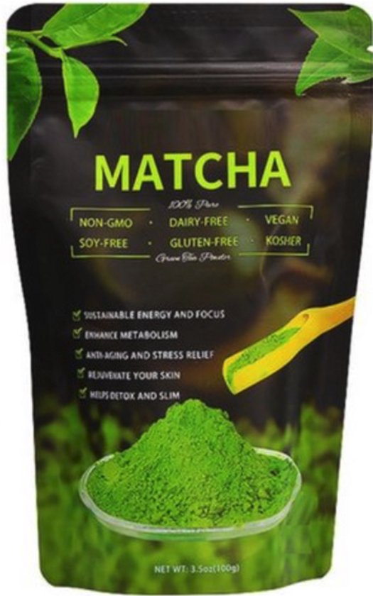 Matcha Thee - Japanse Green Tea Poeder - Starter Set - 100 gram - Matcha Latte
