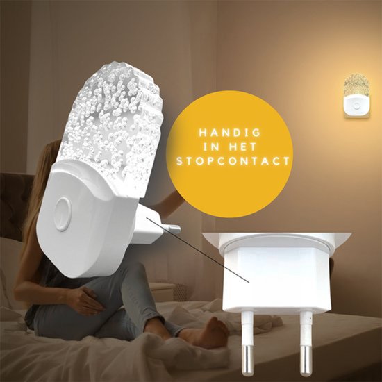 RGB Nachtlampje Stopcontact - Led Kleur - 2 Stuks - Nachtlampje Kinderen - LED Nachtlampje - Stekkerlamp - Slaaplampje Baby - Nachtlampje Volwassenen - Dag en Nacht Sensor - Fienosa - GAAT AAN BIJ SCHEMER EN UIT BIJ VOLDOENDE DAGLICHT