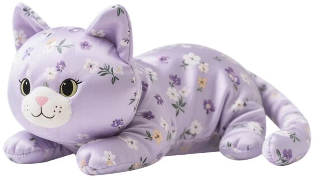 Zwangerschapskussen - Slaapkussen Serie - Zijslaper Kussen - Verkoelend IJszijden Stof - Schattige Katvorm - 50 Centimeter - Paarse Kleur - Ondersteuning Rug - Buikslapers - Maternity Pillow - Comfortabel Slapen