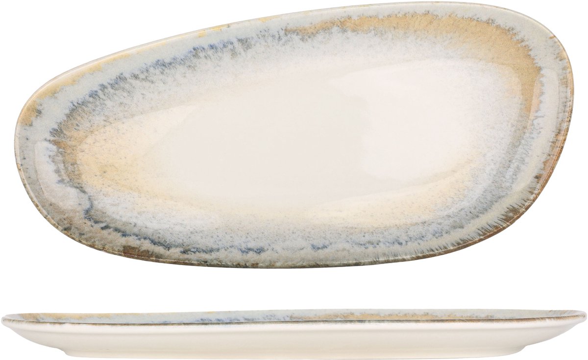 Bonna Serveerschaal - Knidos - Porselein - 36 cm - set van 2