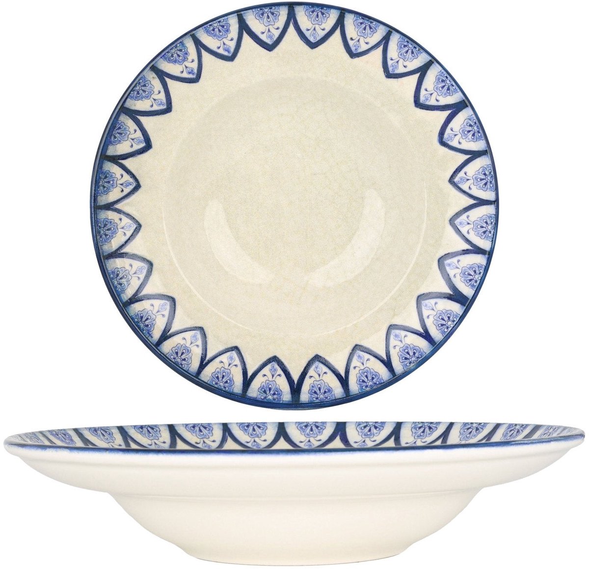 Bonna Pastabord - Esnaf - Porselein - 27 cm (400cc) - set van 2