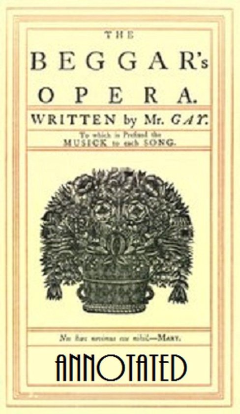 The Beggar's Opera (Annotated) - cover
