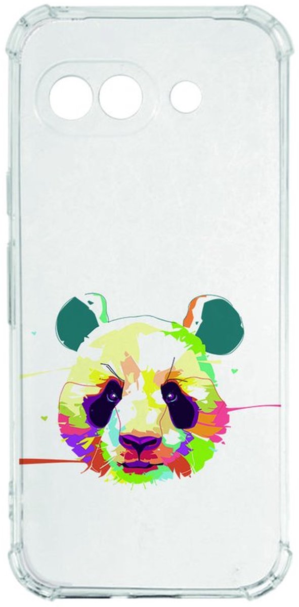 Google Pixel 9a Hoesje - Panda Color TPU Antishock