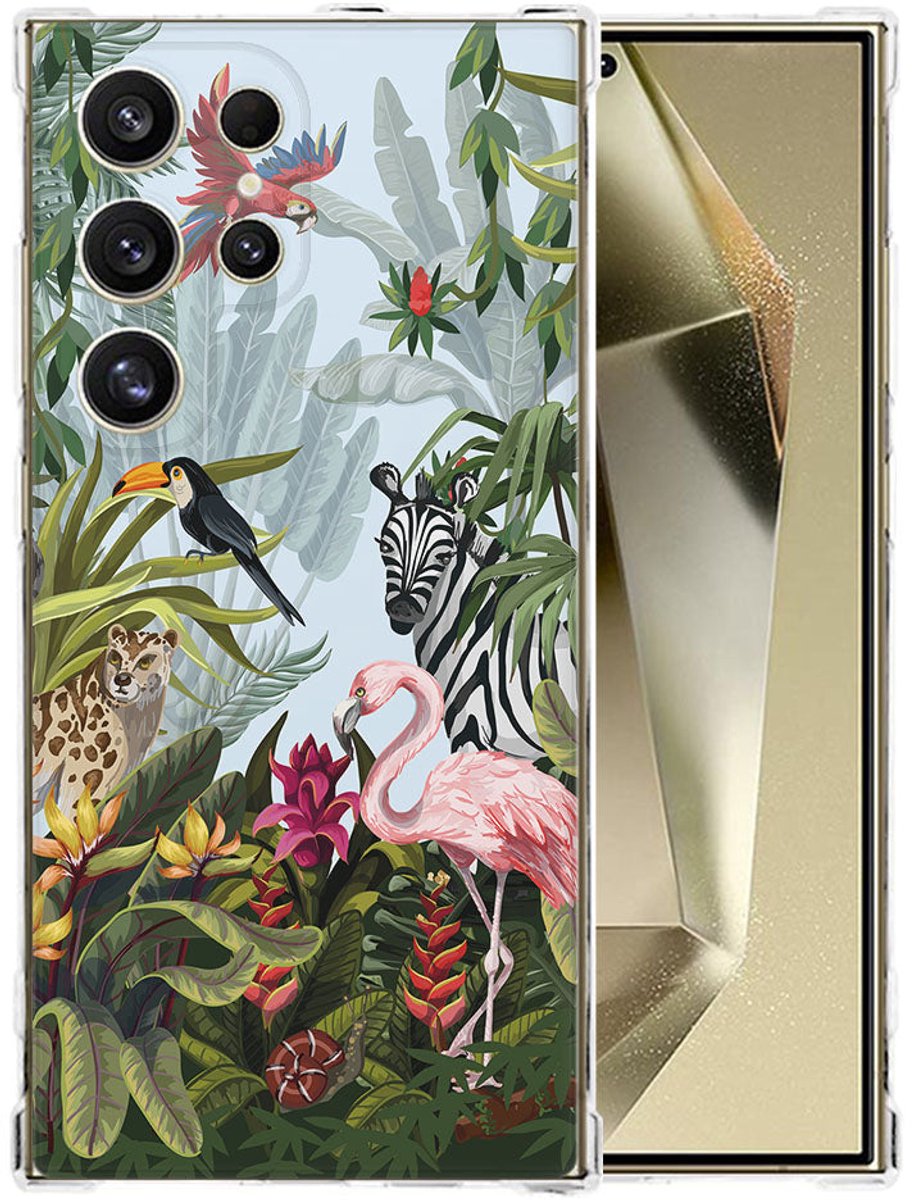 Samsung Galaxy S25 Ultra Hoesje - Jungle TPU Antishock