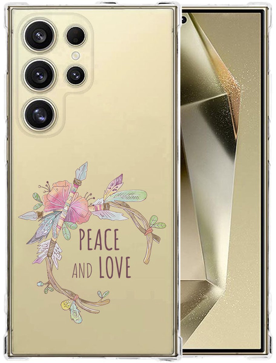 Samsung Galaxy S25 Ultra Hoesje - Boho Text TPU Antishock