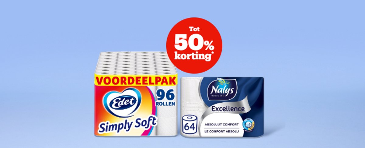 Tot 50% korting*