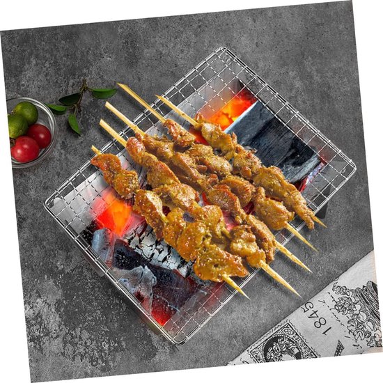 Home & Marker - Draagbare Opvouwbare Barbecue - RVS - 397g - 22x16x12cm - Voor Camping - PORTOGRILL van Home & Marker — afbeelding 3