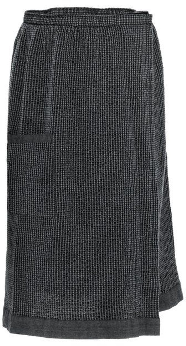 Rento Heupdoek Kenno 70x145 cm zwart/grijs - Sauna Badjas