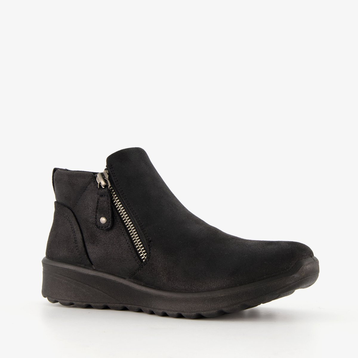 Skechers Lovely Vibe dames enkellaarsjes zwart - Maat 39 - Extra comfort - Memory Foam