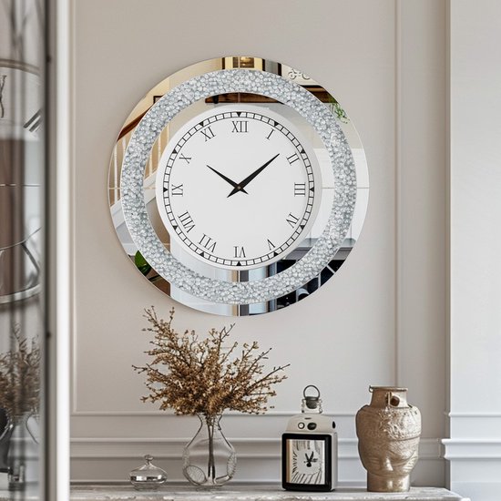 Kristal Zakkroonluchter Zilver 60 cm (H 8095 60 Z) / Zakkroonluchters