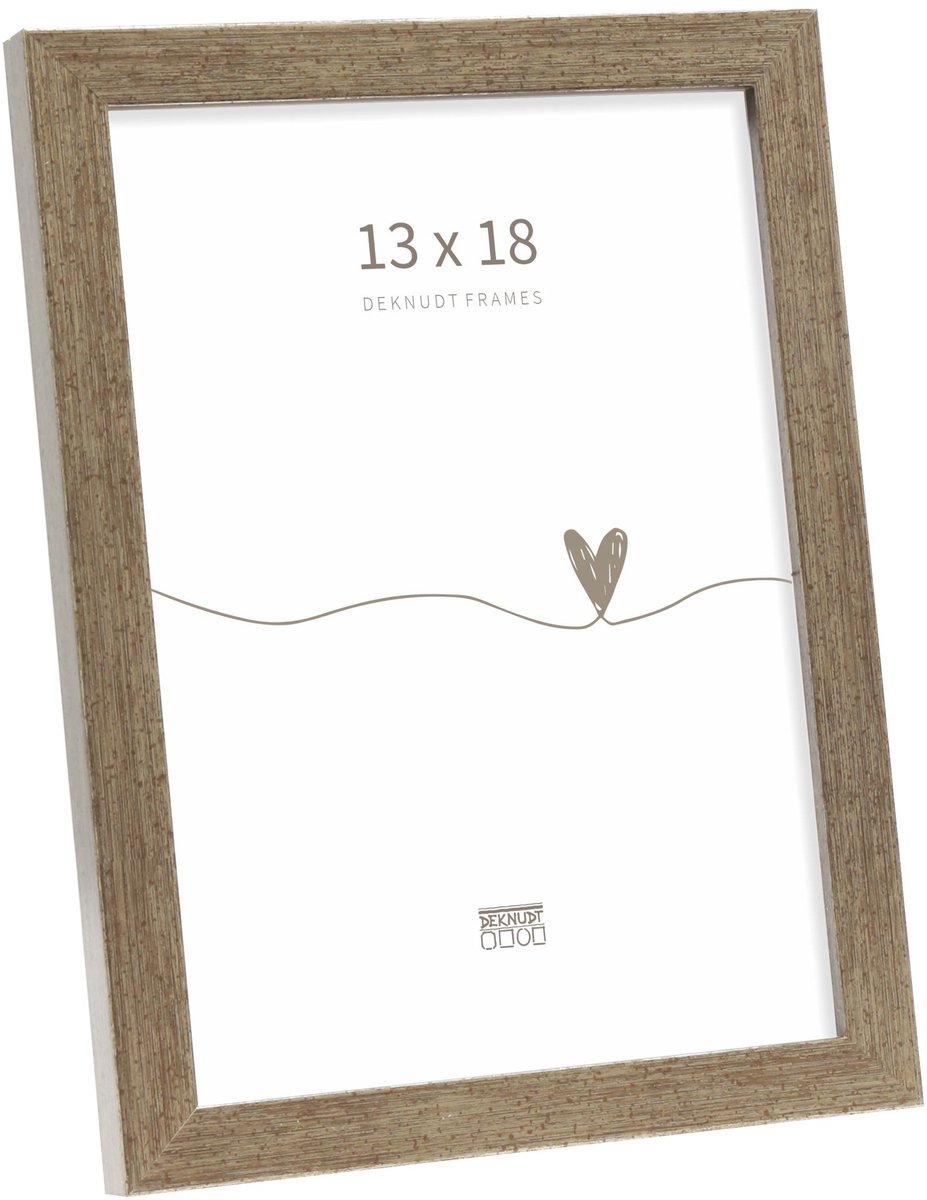 Deknudt Frames fotolijst S243D2 - bronskleur - smal - foto 10x15 cm