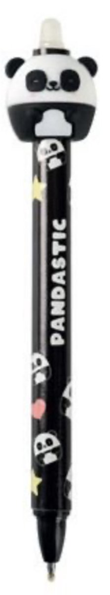 iTotal3D Erasable Pen 0.5mm “PANDASTIC” Uitwisbare Balpen 2.5x14.5cm 15gr Pen in ABS and PVC Eraser in TPR (Blue ink)