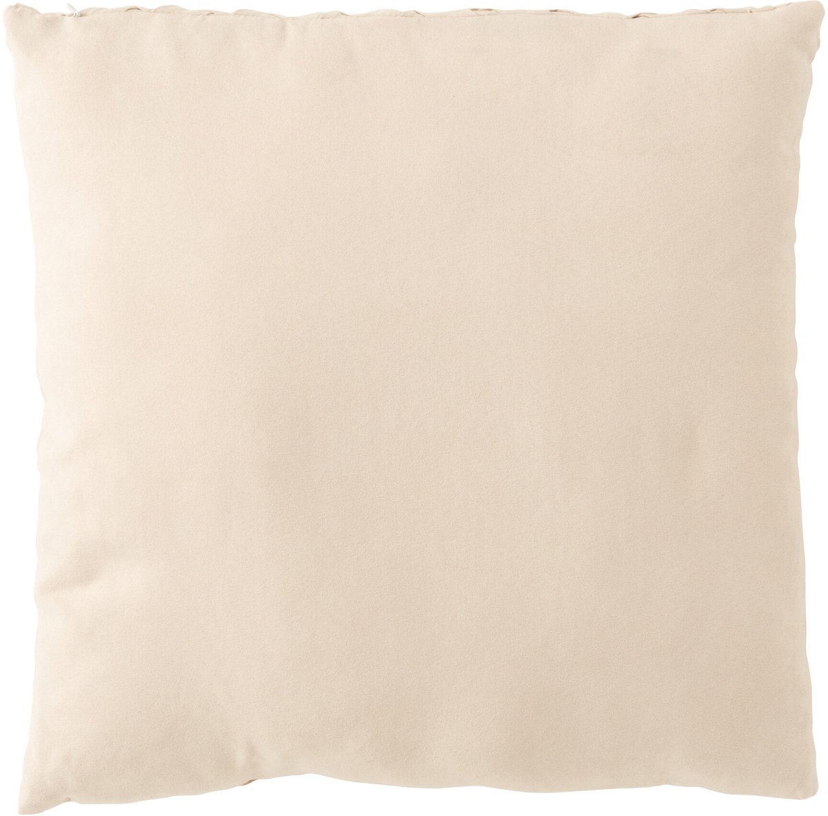 J-Line kussen Gewoven - polyester - beige