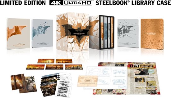 The Dark Knight Trilogy - Limited Edition Steelbook Collectie - 4K Ultra HD + Blu-ray