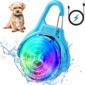 Fttouuy Led-veiligheidslicht voor honden en katten, USB-oplaadbaar, led-hondenmerk, 3 knippermodi, waterdichte veiligheidslichten voor huisdieren