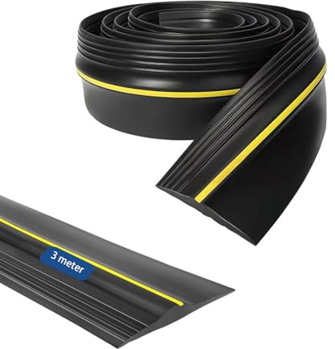 Garagedeurafdichting 3,0 m - Weerbestendige Rubber Drempelafdichting voor Droge en Schone Garages