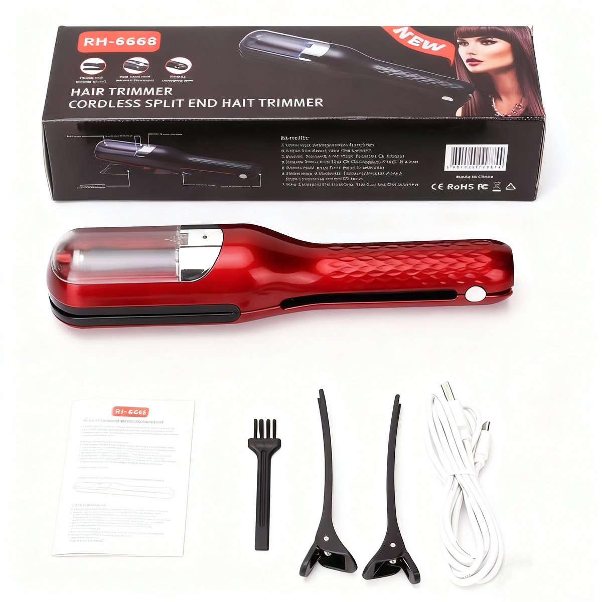 Haar kam - Split end trimmer