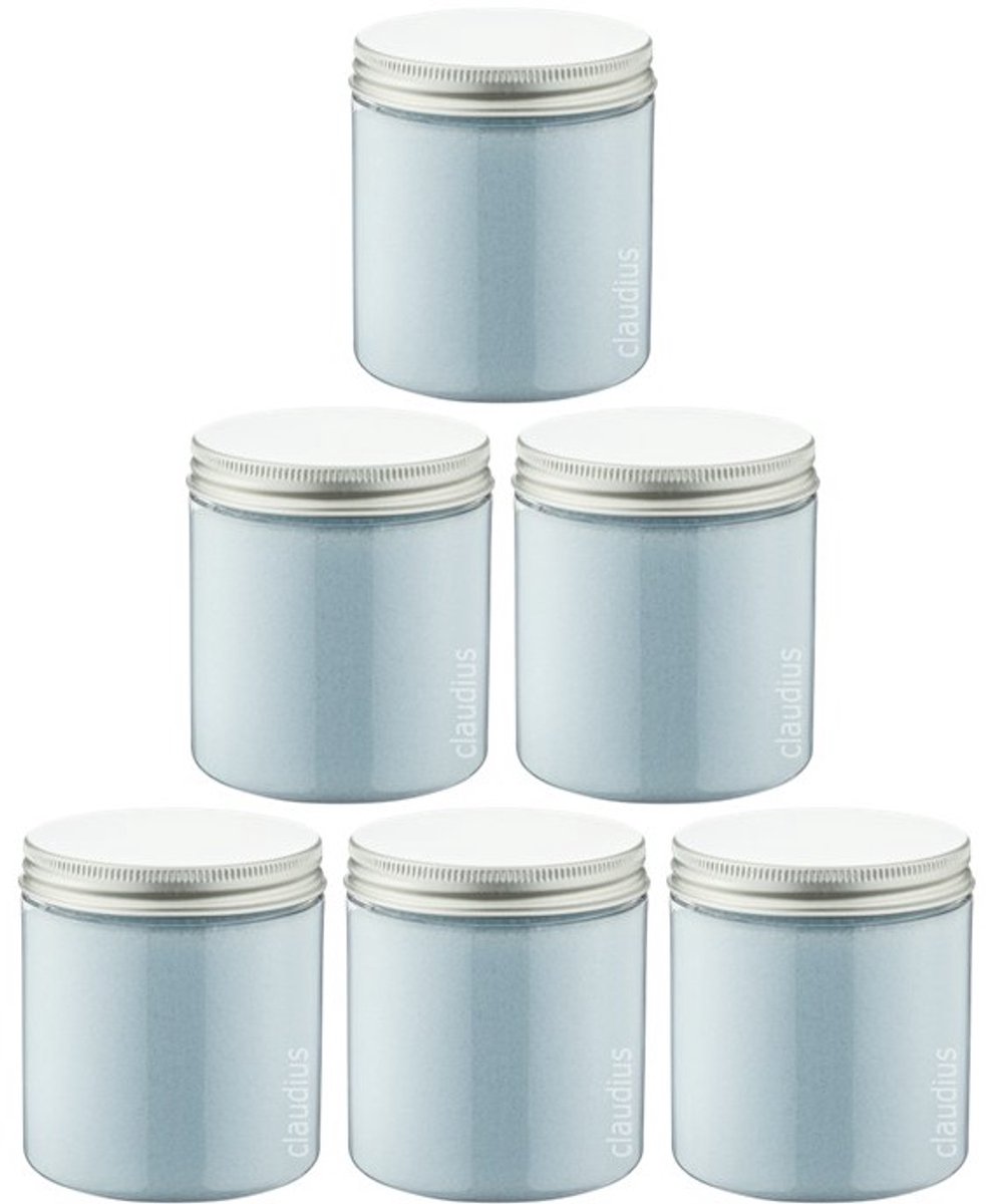Scrubzout Opium 300 gram - Pot met aluminium deksel - set van 6 stuks - Hydraterende Lichaamsscrub