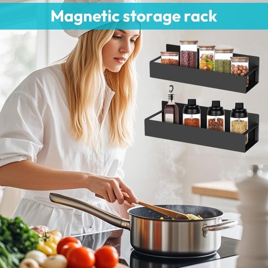 BLEOAKYNUT Opbergdoos voor wasgoed met deksel - magnetische wandbevestiging, ruimtebesparende organisatie en opslag voor droger en wasmachine (wit