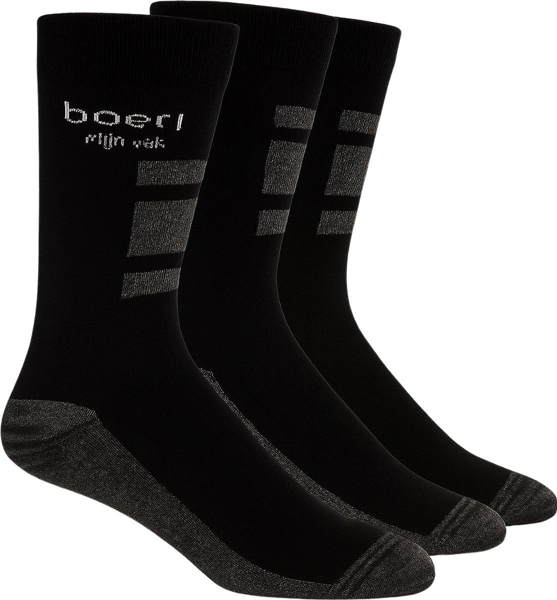 BOER! Mijn vak - Sokken - 3 PACK -Outdoor Thermo sokken - Thermische Zacht en Warme Outdoorsokken - Warme sokken - Zwart - Maat 43-46