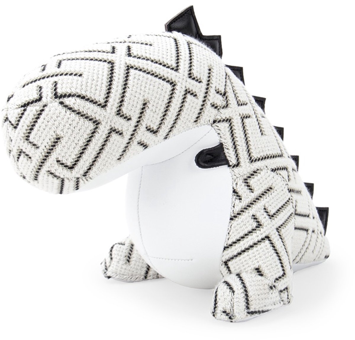 Zuny Kvadrat - Boekensteun - Dino Bobo - Grid - White Wit