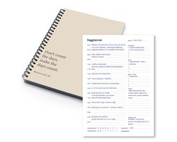Week- & Dagplanner Beige – 48 Pagina’s – Mindset – Planner voor Focus & Productiviteit – A5 Formaat