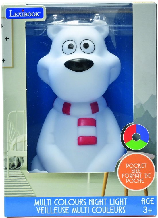 Polar Bear 3D-ontwerp kleurveranderend nachtlampje Approx. 13cm van polar — afbeelding 4