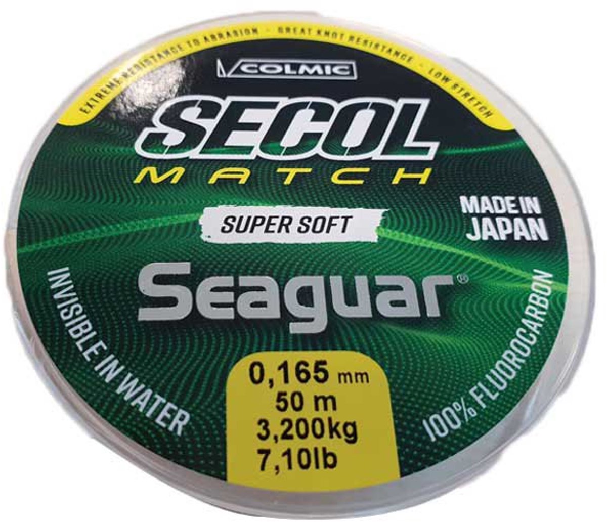 Colmic Secol Match Flurocarbon 50 M Transparant 0.165 mm