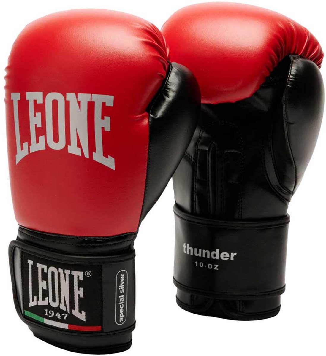 Leone1947 Thunder Kunstleren Bokshandschoenen Rood 10 oz
