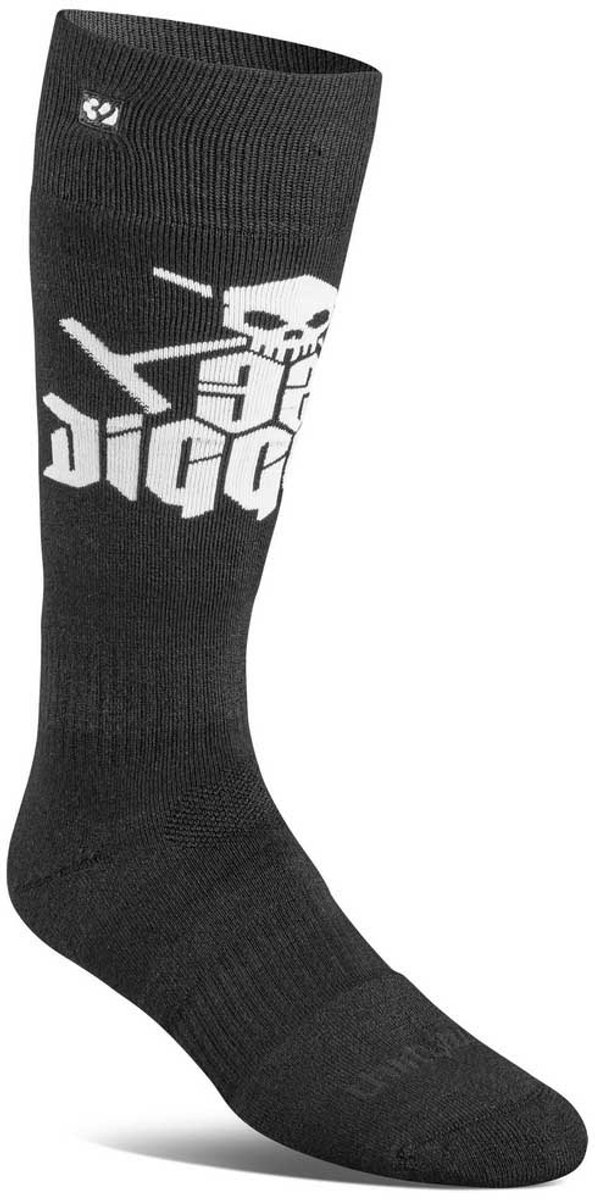 Thirtytwo Diggers Merino Lange Sokken 1/2-41 Man Zwart