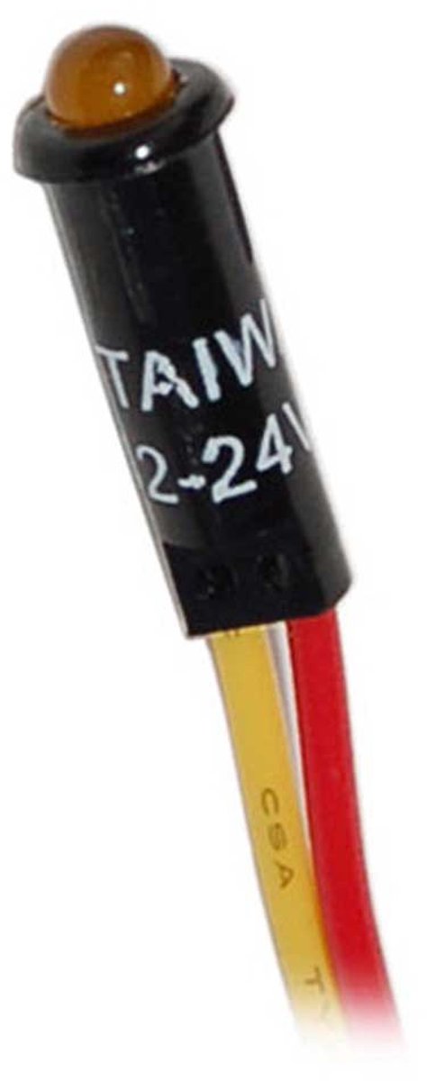 Blue Sea Systems Oranje Led-indicatorlampje 12/ 24v Zwart