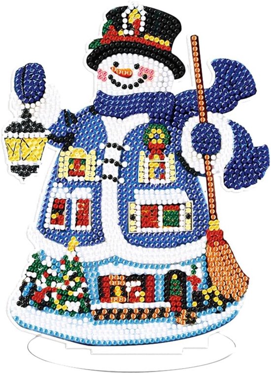 5D Diamond Painting sleutelhanger, 5D Diamond Painting, kersthanger, diamantschilderij, Kerstmis, voor kinderen en volwassenen, kerstsleutelhanger, 10 stuks
