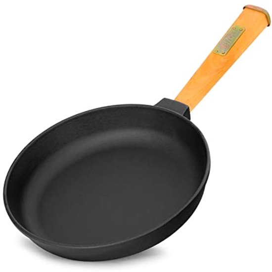 Staub Gietijzeren Koekenpan 24 cm met houten steel