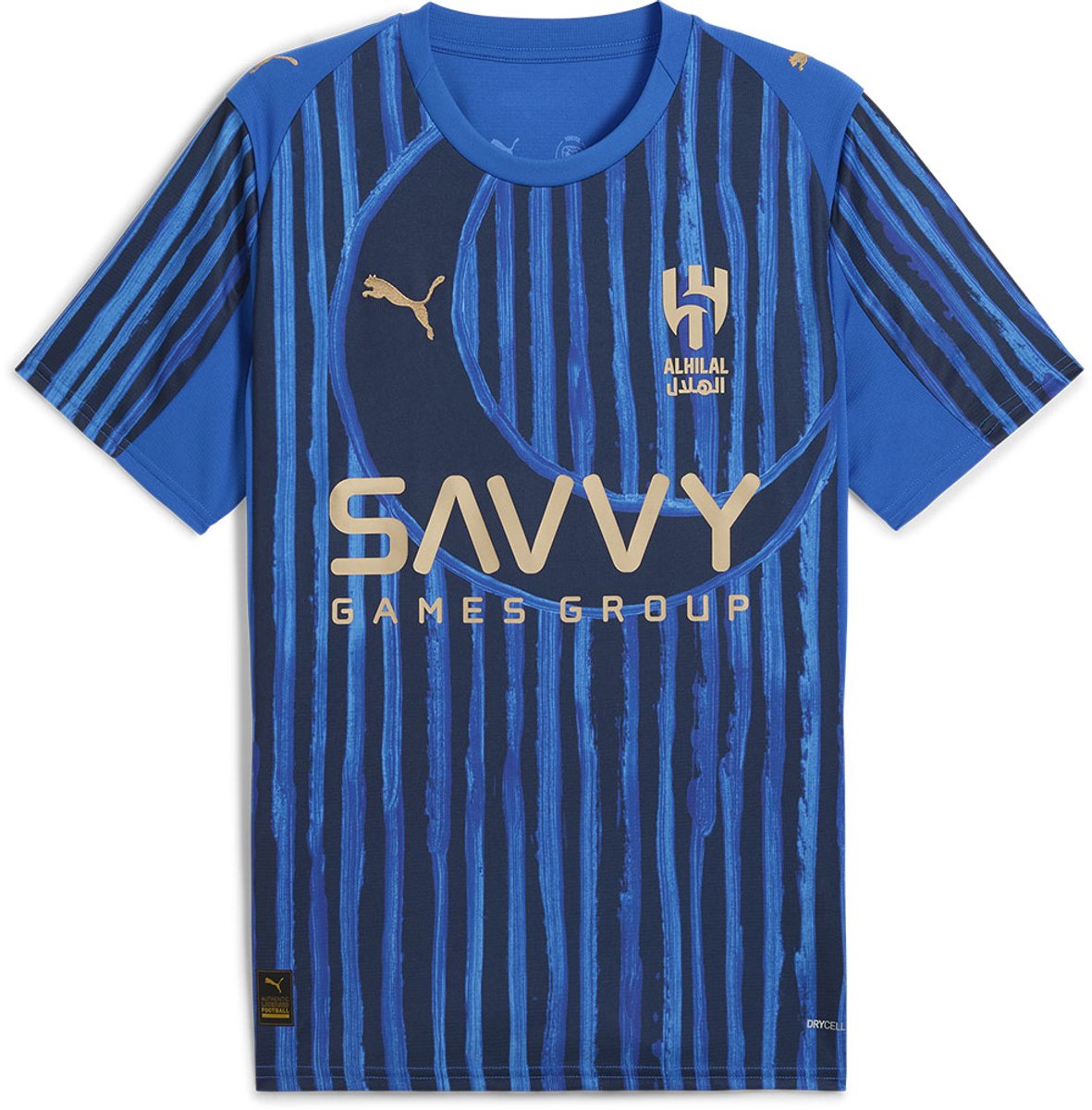 Puma Super Ahsfc Al Hilal Replica Thuis Korte Mouw T-shirt Junior Blauw 7-8 Years Jongens,Meisjes