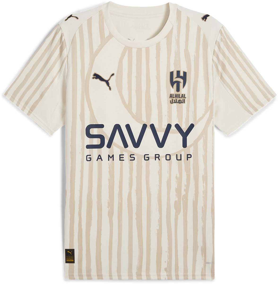 Puma Super Ahsfc Al Hilal Replica Thuis Korte Mouw T-shirt Junior Beige 9-10 Years Jongens,Meisjes