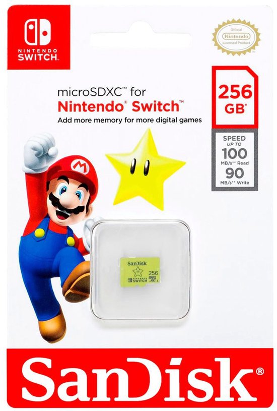 SanDisk Extreme Micro SDXC 256 GB geschikt voor Nintendo Switch | bol
