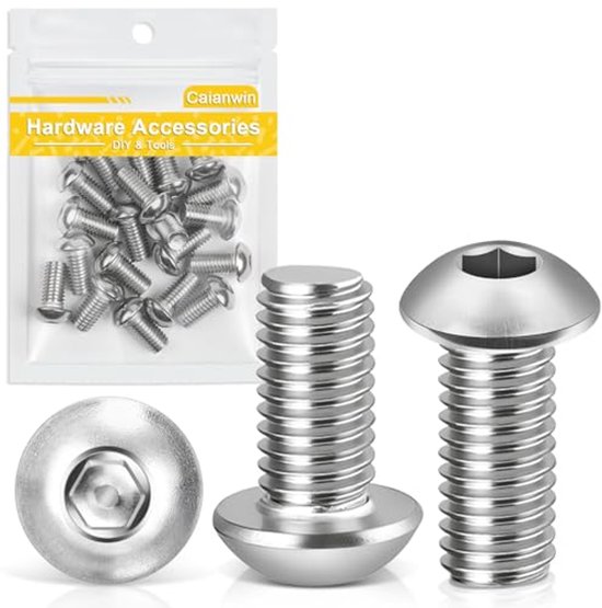 Gekartelde moer - MESSING voor vouw-, banjo- of harpslinger 16 mm