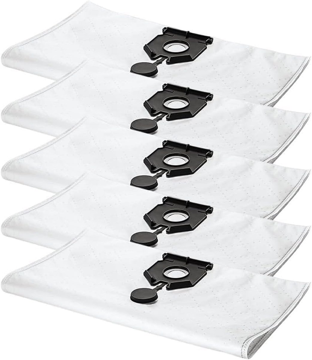 5 Pack Stofopvangzakken Past voor Karcher 2.889-154.0 NT 30/30 L 30L NT 30/ Ap Te L NT 30/ Ap L 30L EU2613 Stofzuiger Vervangende Onderdelen (10 PACK)