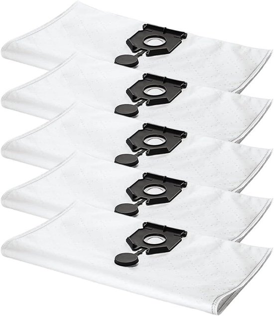 5 Pack Stofopvangzakken Past voor Karcher 2.889-154.0 NT 30/30 L 30L NT 30/ Ap Te L NT 30/ Ap L 30L EU2613 Stofzuiger Vervangende Onderdelen (10 PACK)