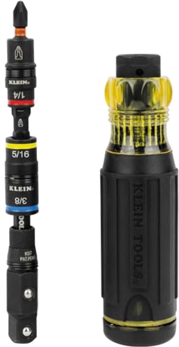 17-in-1 Slagvaste Hybride Schroevendraaier en Moerdriver met Magnetische Bithouder en Bits