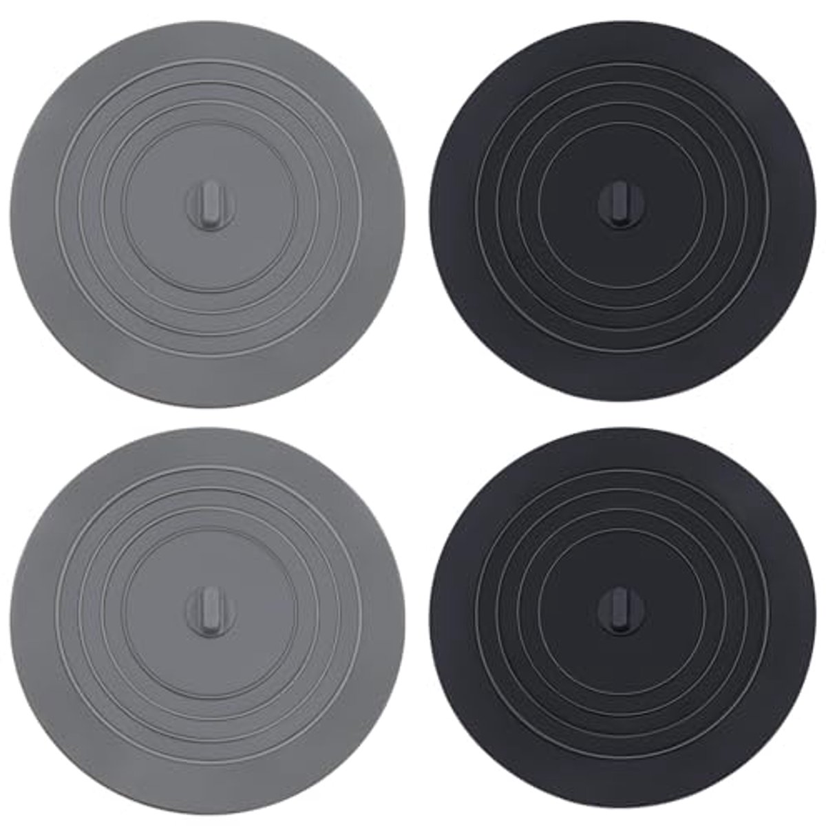 Image of 4 Stuks Rubberen Badstoppers voor Bad en Douche