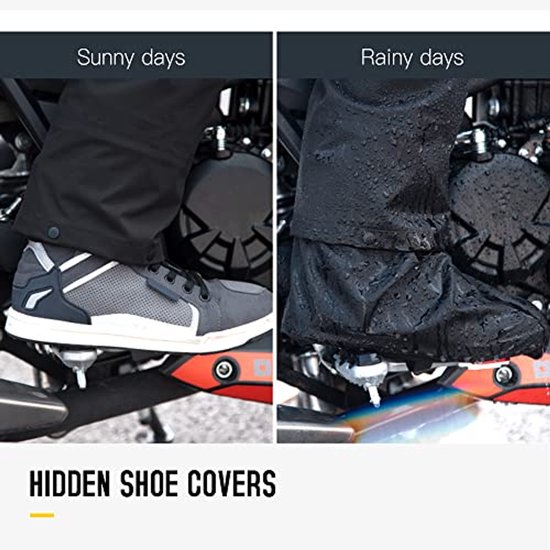 ROCKBROS Regenponcho voor heren en dames, regenponcho met capuchon, multifunctionele en lichte regenjas, ideaal voor outdoor-activiteiten, kamperen, wandelen, fietsen, vissen en wandelen, Zwart, Eén