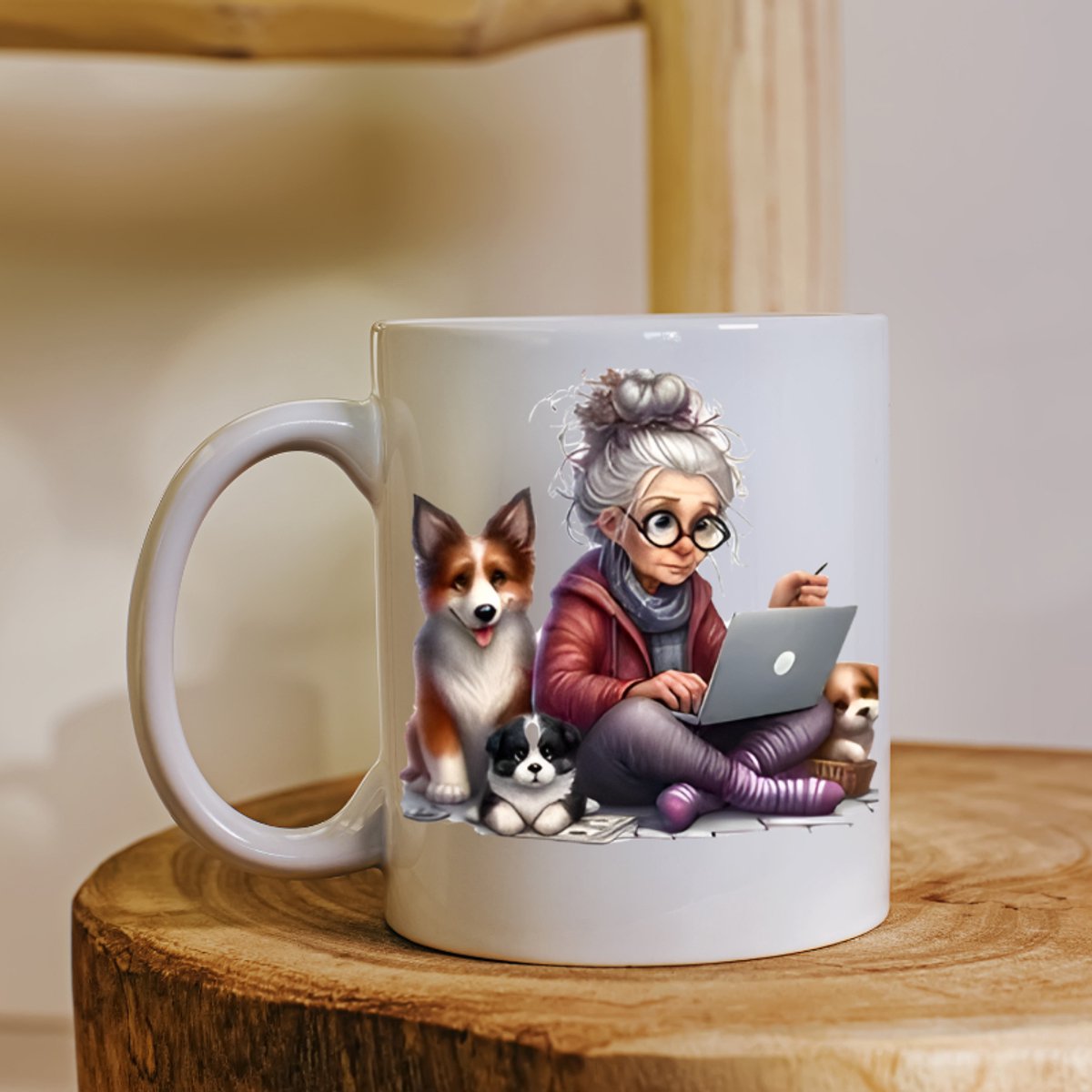 Lieve Oma Mok – Grappige Mok met Dieren – Perfect Cadeau voor Oma, Moederdag of Verjaardag