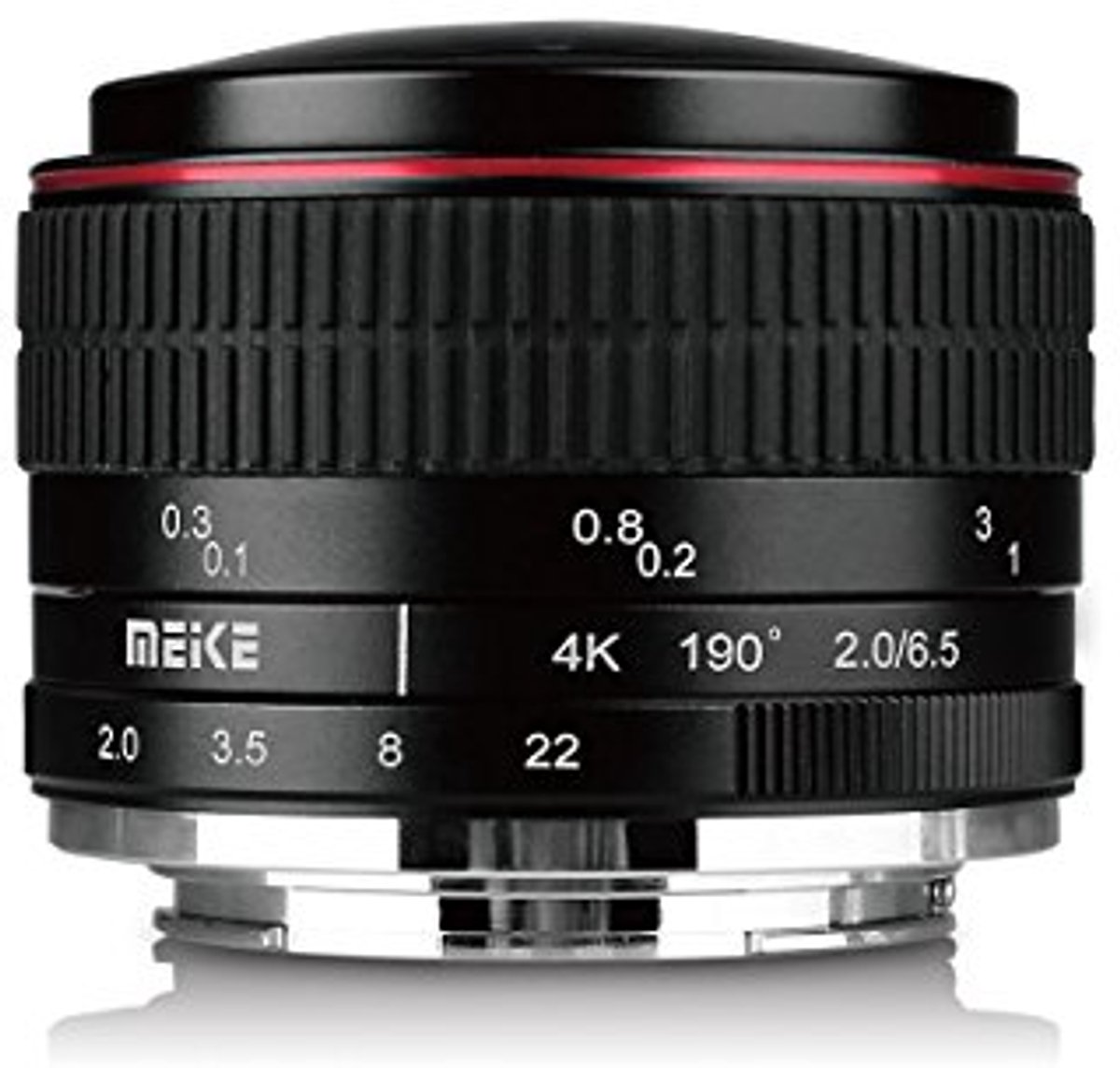 Fisheye lens 6.5 mm f/2.0 voor Micro 4/3 camera's