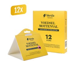 Mottenval – Verda Goods Voedselmottenval 12 stuks - Motten - Mottenvallen Voedselmotten - Meelmotten - Meelmot - Feromoonval - Meelmottenval - Voedselmot - Feromoonval - Meelmotten val - Levensmiddelenmottenval - Mottenvanger - Meelmotten kleefval